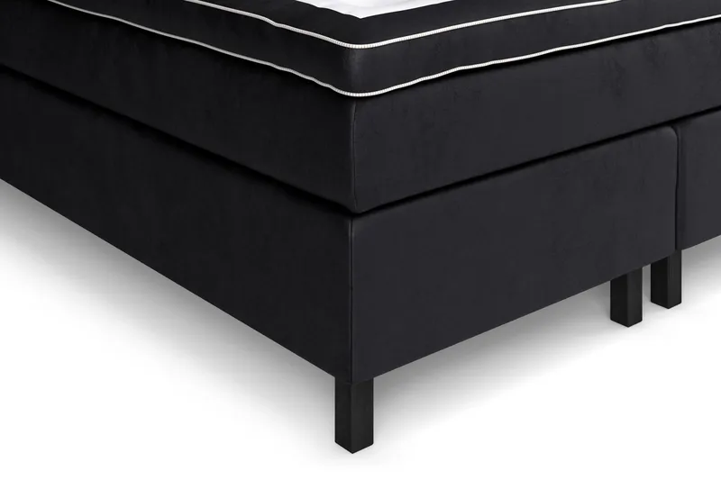 Celine kontinentalseng 180x200cm - Sort / velour - Møbler - Senge - Kontinentalsenge