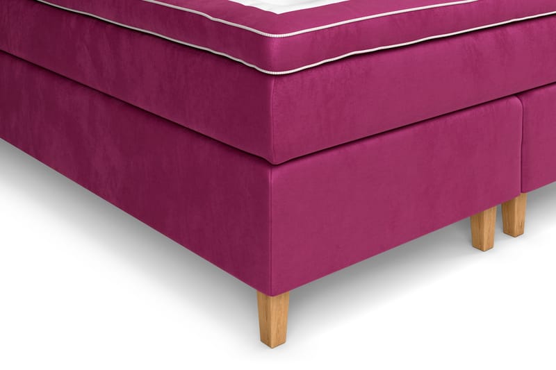 Celine kontinentalseng 180x200cm - Pink / Velour - Møbler - Senge - Kontinentalsenge