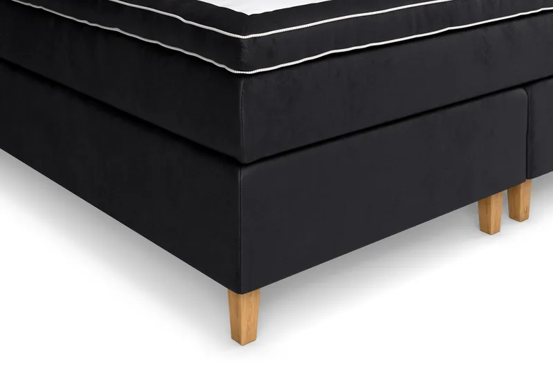 Celine kontinentalseng 210x210cm - Sort / velour - Møbler - Senge - Kontinentalsenge
