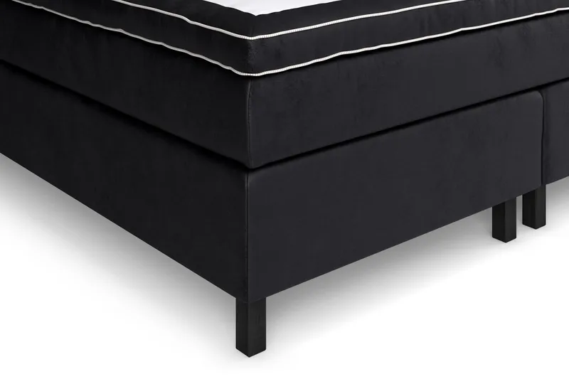 Celine kontinentalseng 210x210cm - Sort / velour - Møbler - Senge - Kontinentalsenge