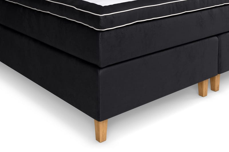 Celine kontinentalseng 210x210cm - Sort / velour - Møbler - Senge - Kontinentalsenge