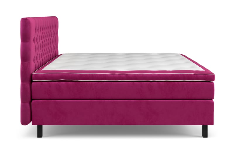 Celine kontinentalseng 210x210cm - Pink / Velour - Møbler - Senge - Kontinentalsenge
