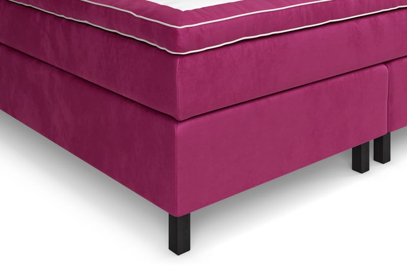 Celine kontinentalseng 210x210cm - Pink / Velour - Møbler - Senge - Kontinentalsenge