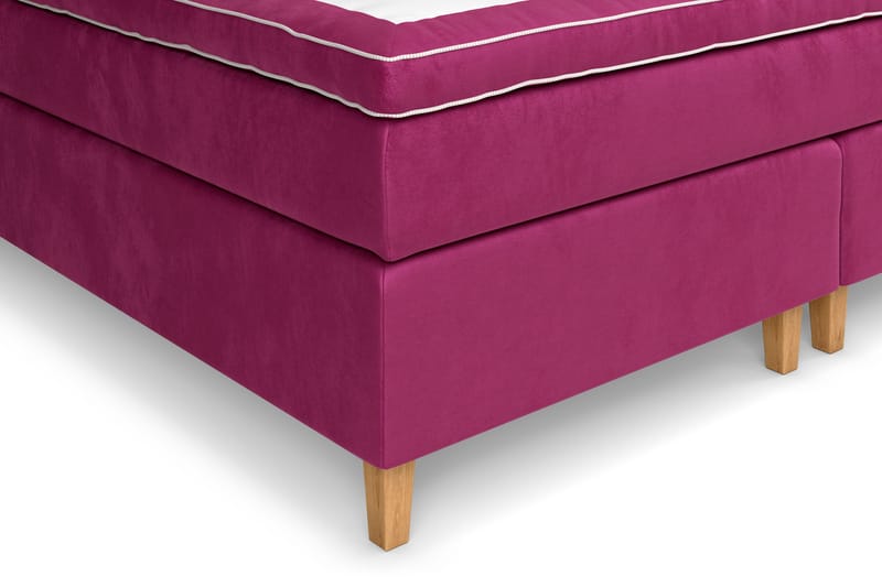 Celine kontinentalseng 210x210cm - Pink / Velour - Møbler - Senge - Kontinentalsenge