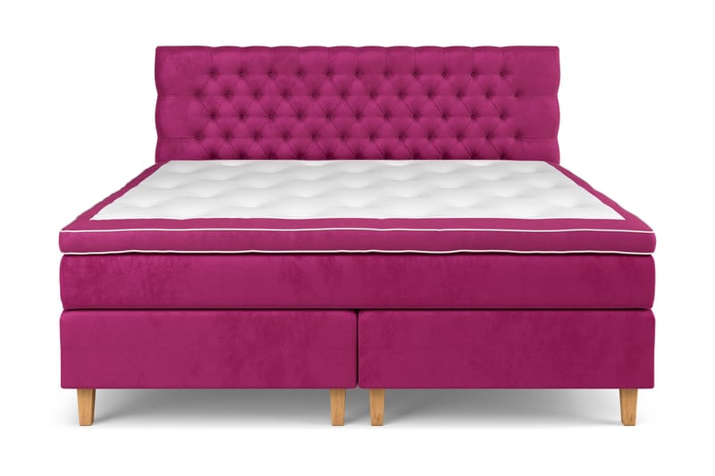 Celine kontinentalseng 210x210cm, Pink / Velour