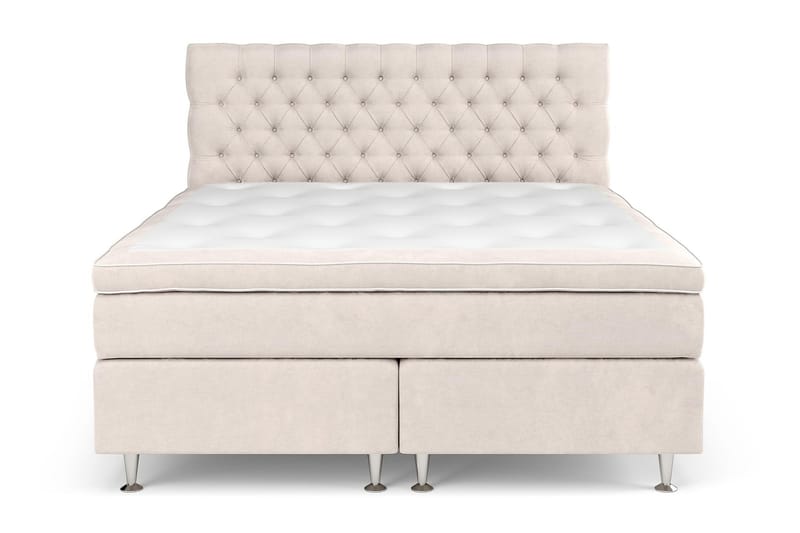 Celine kontinentalseng Komplet komplet seng pakke 210x210 - Beige - Møbler - Senge - Komplet sengepakke