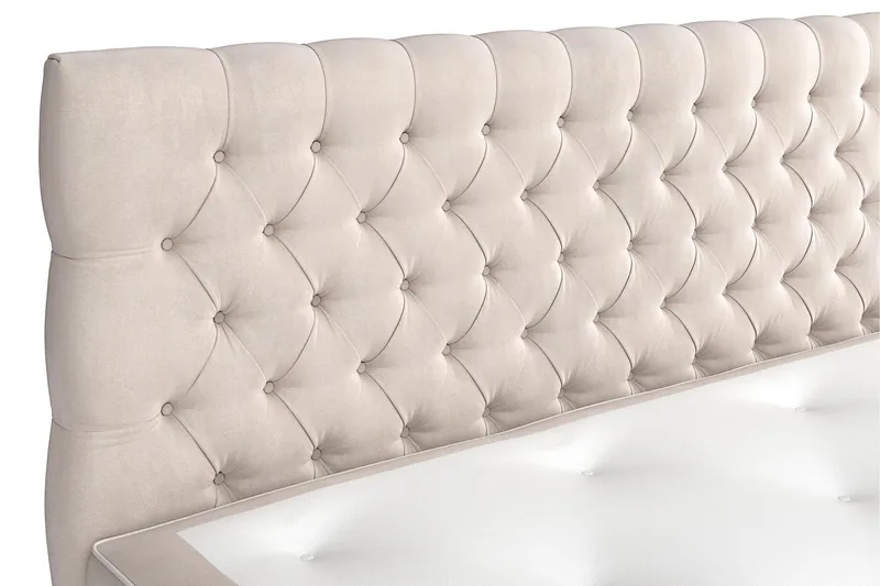 Celine kontinentalseng Komplet komplet seng pakke 210x210 - Beige - Møbler - Senge - Kontinentalsenge