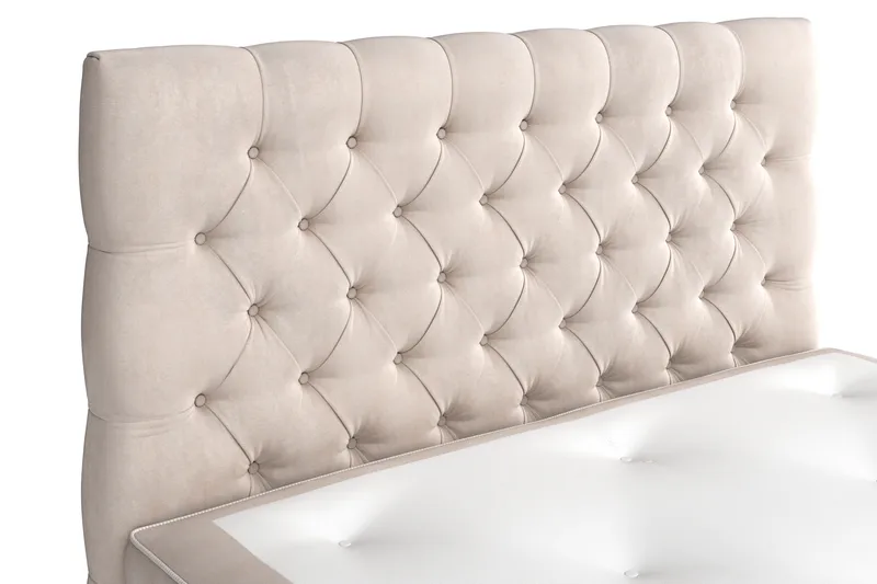 Celine Sengepakke 120x200cm - Beige / velour - Møbler - Senge - Kontinentalsenge
