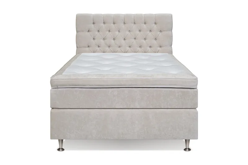 Celine Sengepakke 120x200cm - Beige / velour - Møbler - Senge - Kontinentalsenge