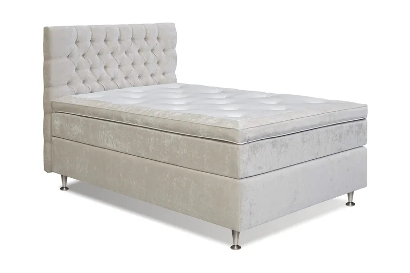 Celine Sengepakke 120x200cm - Beige / velour - Møbler - Senge - Kontinentalsenge