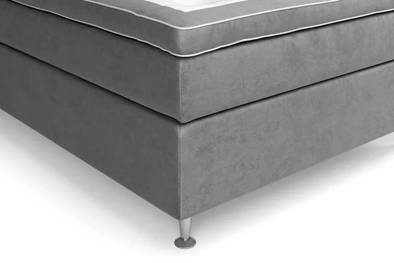 Celine Sengepakke 140x200cm - Grå / velour - Møbler - Senge - Kontinentalsenge