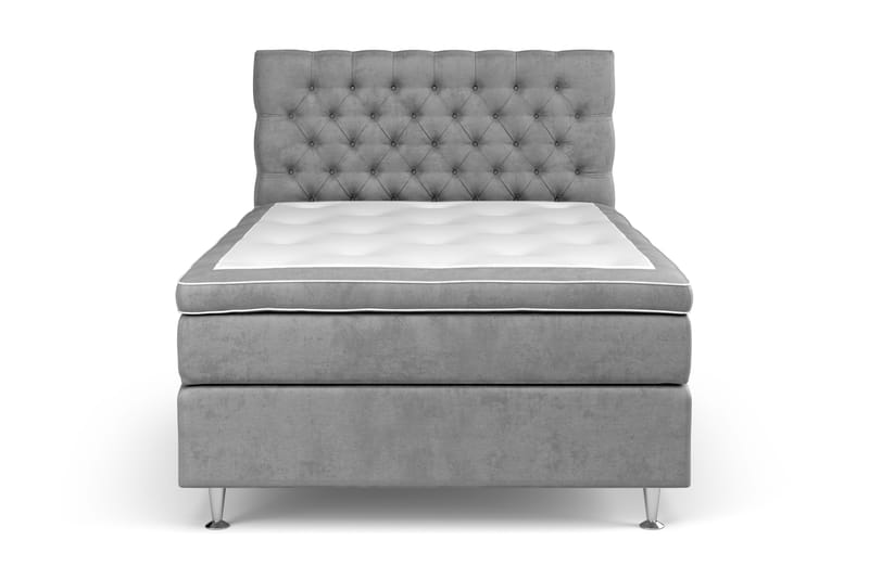 Celine Sengepakke 140x200cm - Grå / velour - Møbler - Senge - Kontinentalsenge