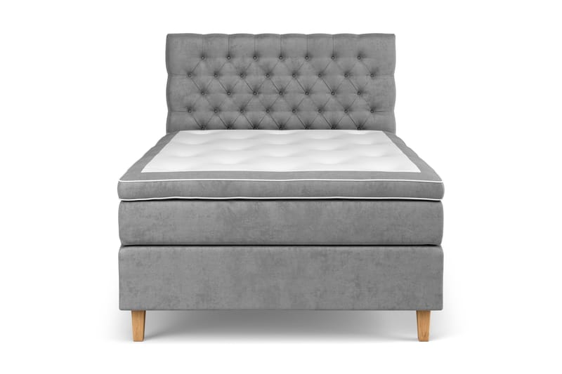 Celine Sengepakke 140x200cm - Grå / velour - Møbler - Senge - Kontinentalsenge