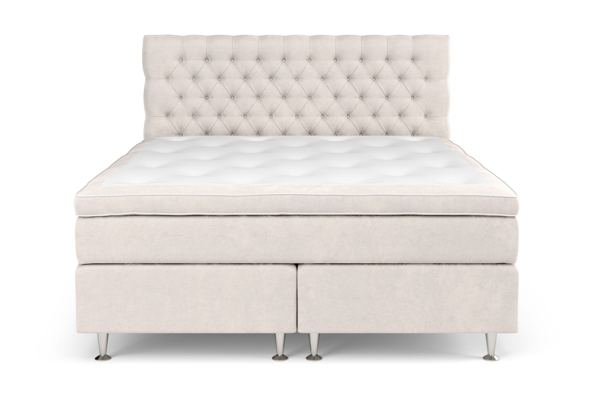 Celine Sengepakke 160x200cm - Beige / velour - Møbler - Senge - Komplet sengepakke