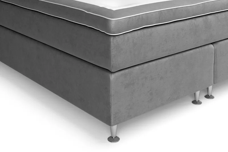 Celine Sengepakke 160x200cm - Grå / velour - Møbler - Senge - Kontinentalsenge