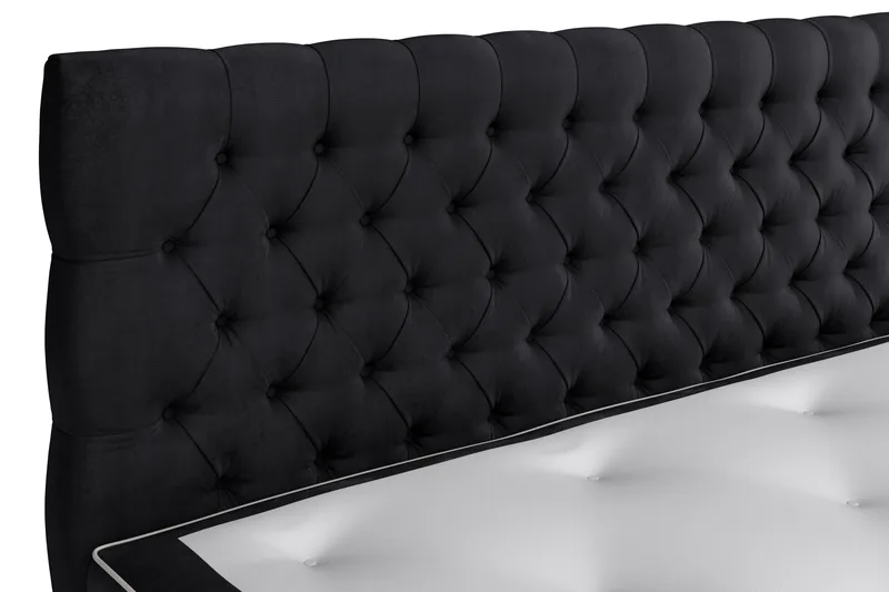 Celine Sengepakke 180x200cm - Sort / velour - Møbler - Senge - Kontinentalsenge