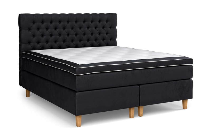 Celine Sengepakke 180x200cm - Sort / velour - Møbler - Senge - Kontinentalsenge