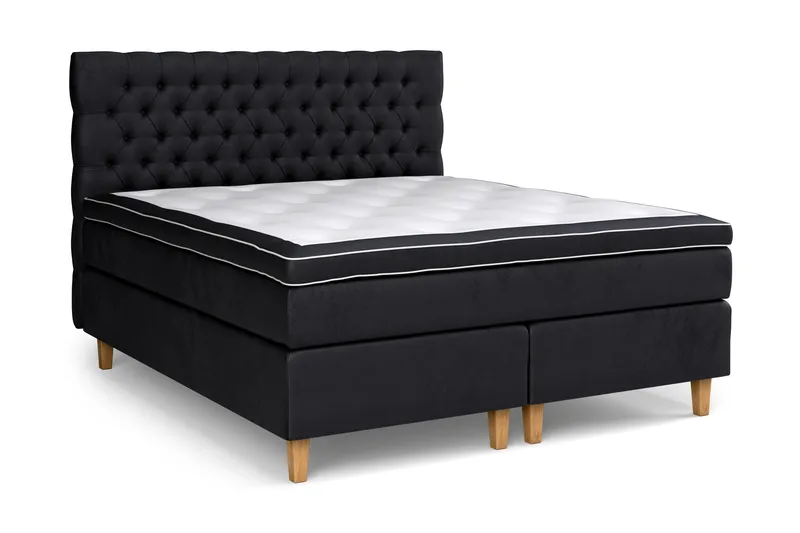 Celine Sengepakke 180x200cm - Sort / velour - Møbler - Senge - Kontinentalsenge