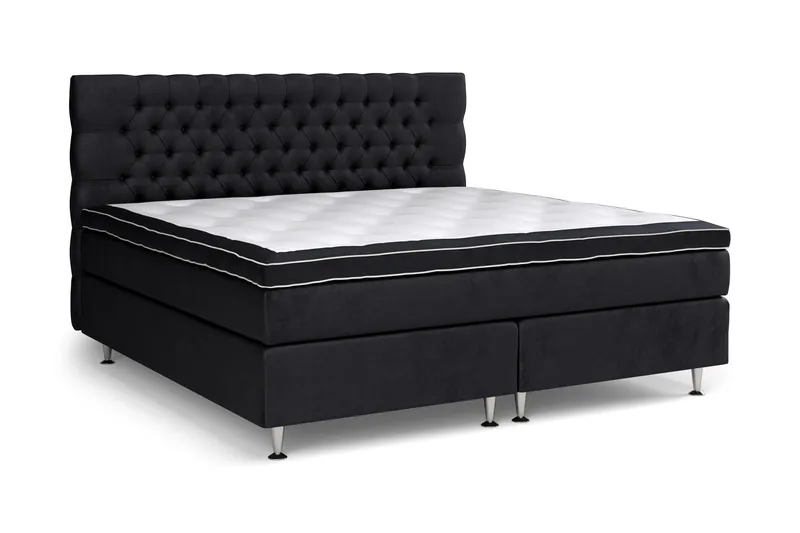 Celine Sengepakke 210x210cm - Sort / velour - Møbler - Senge - Kontinentalsenge
