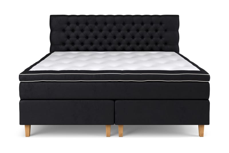 Celine Sengepakke 210x210cm - Sort / velour - Møbler - Senge - Kontinentalsenge