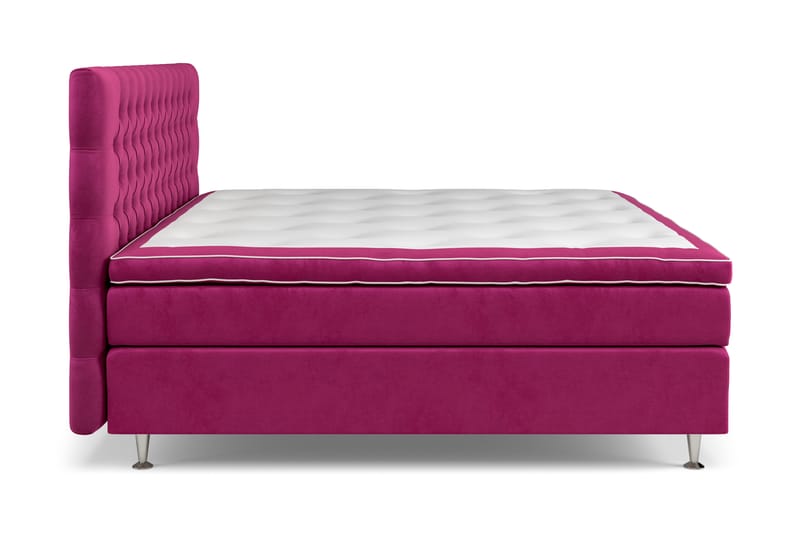 Celine Sengepakke 210x210cm - Pink / Velour - Møbler - Senge - Kontinentalsenge