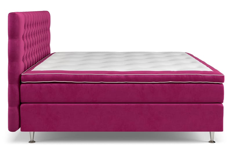 Celine Sengepakke 210x210cm - Pink / Velour - Møbler - Senge - Kontinentalsenge