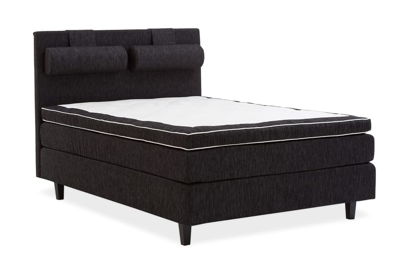 Charleston Kontinentalseng 140x200 hård polyesterskum, sort