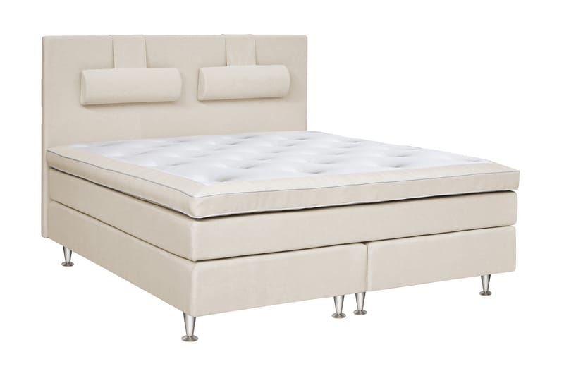 Charleston Kontinentalseng 160x200 hård valgbar - Malaga Beige - Møbler - Senge - Kontinentalsenge