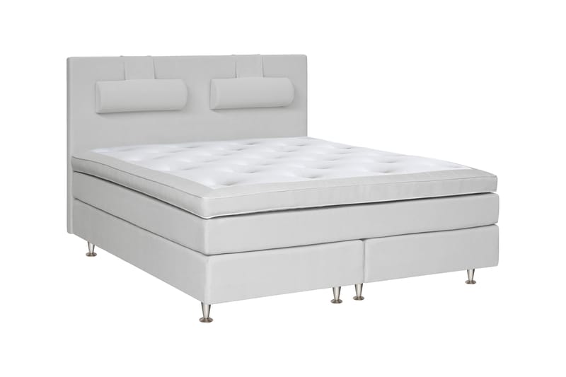 Charleston Kontinentalseng 160x200 hård valgbar, Malaga lysegrå