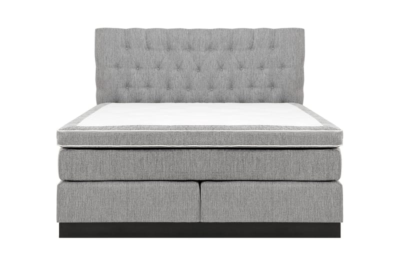 Charleston Kontinentalseng 160x200 hård polyesterskum - lysegrå - Møbler - Senge - Kontinentalsenge