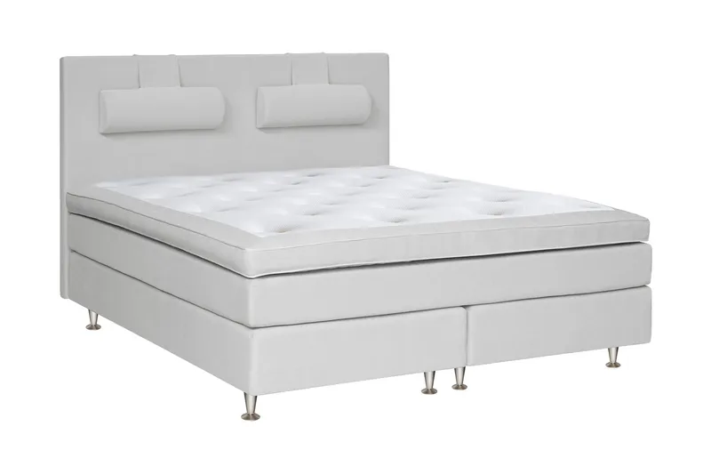 Charleston Kontinentalseng 180x200 hård valgbar - lysegrå - Møbler - Senge - Kontinentalsenge
