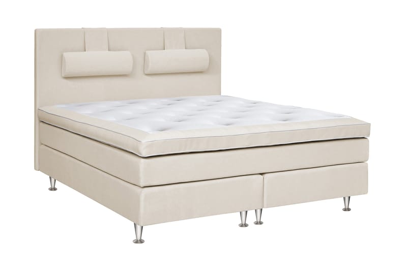 Charleston Kontinentalseng 180x200 hård valgbar - Malaga Beige - Møbler - Senge - Kontinentalsenge