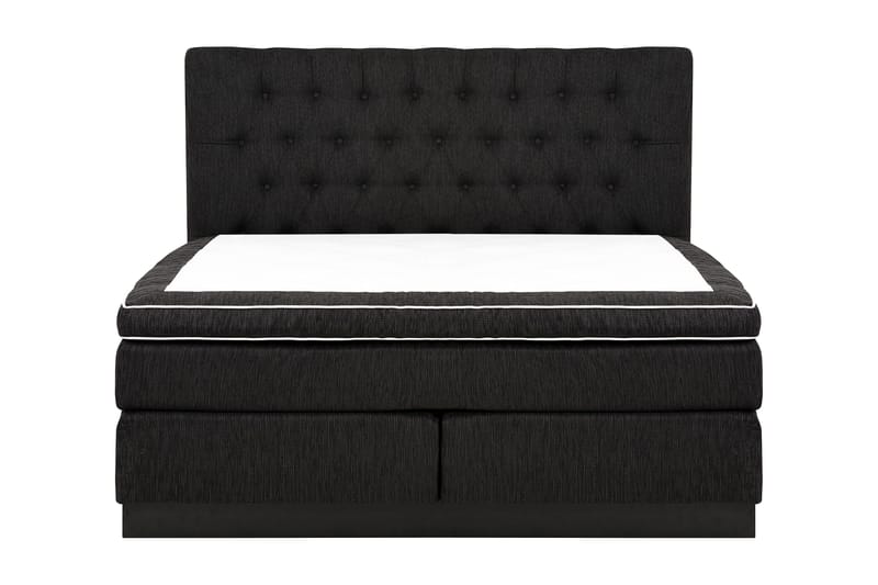 Charleston Kontinentalseng 180x200 hård polyesterskum - sort - Møbler - Senge - Kontinentalsenge