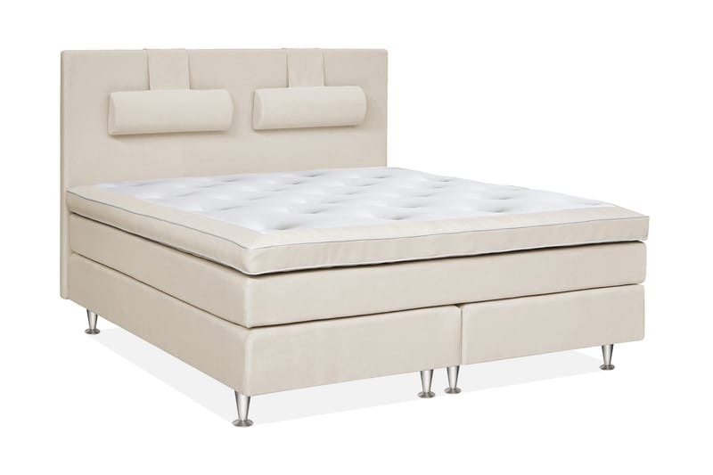 Charleston Kontinentalseng 210x210 hård valgbar - Malaga Beige - Møbler - Senge - Kontinentalsenge