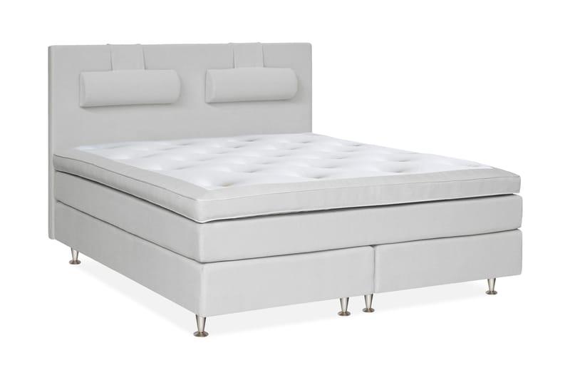 Charleston Kontinentalseng 210x210 hård valgbar, Malaga lysegrå