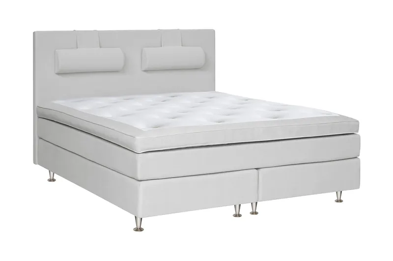 Charleston Kontinentalseng 210x210 hård valgbar, Malaga lysegrå