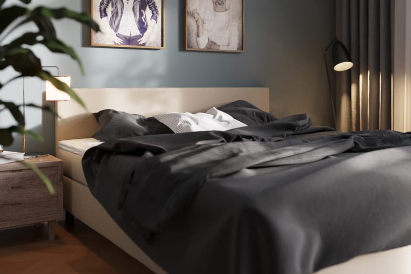 Charm Komplet Sengepakke 160x200 cm - Beige - Møbler - Senge - Kontinentalsenge