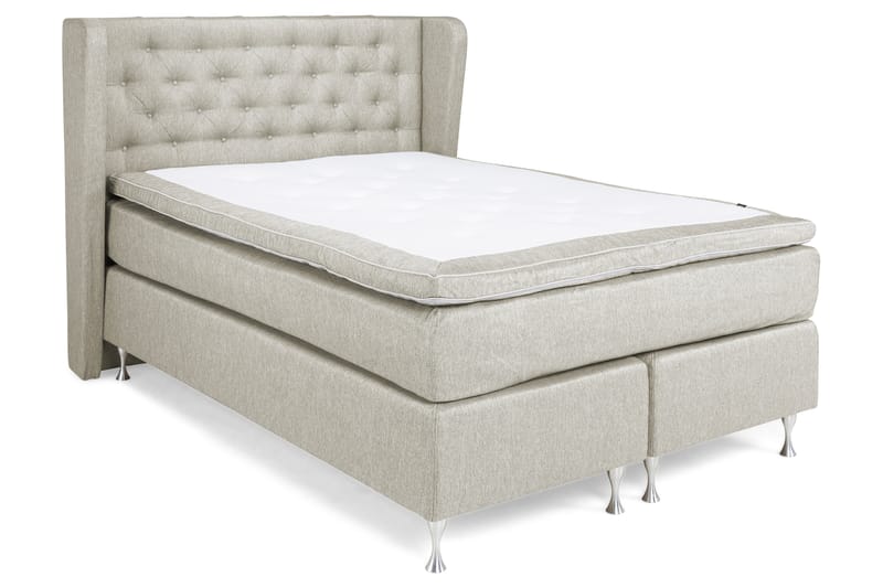 Cloud Komplet Sengepakke 140x200 - Beige/Hvid - Møbler - Senge - Komplet sengepakke