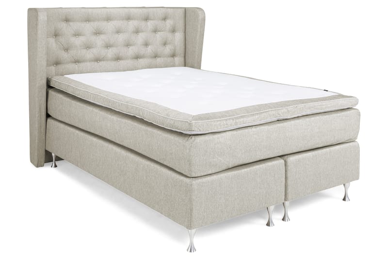Cloud Komplet Sengepakke 140x200 - Beige/Hvid - Møbler - Senge - Kontinentalsenge