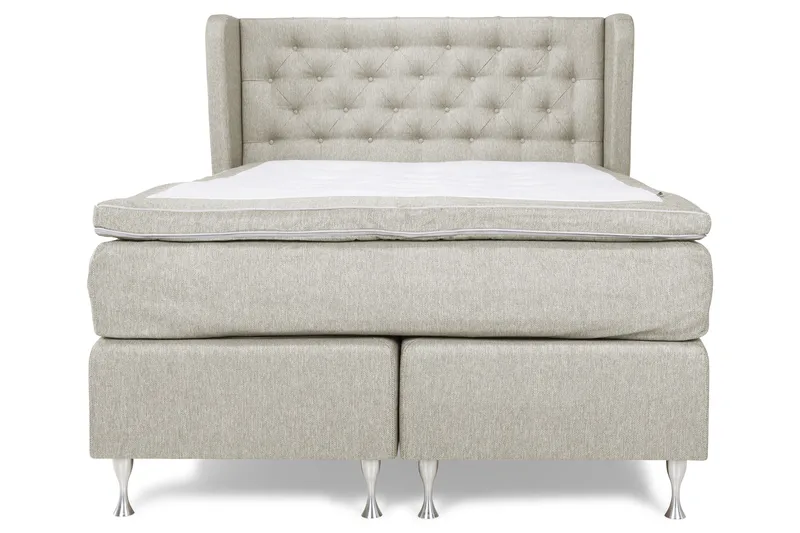 Cloud Komplet Sengepakke 140x200 - Beige/Hvid - Møbler - Senge - Kontinentalsenge