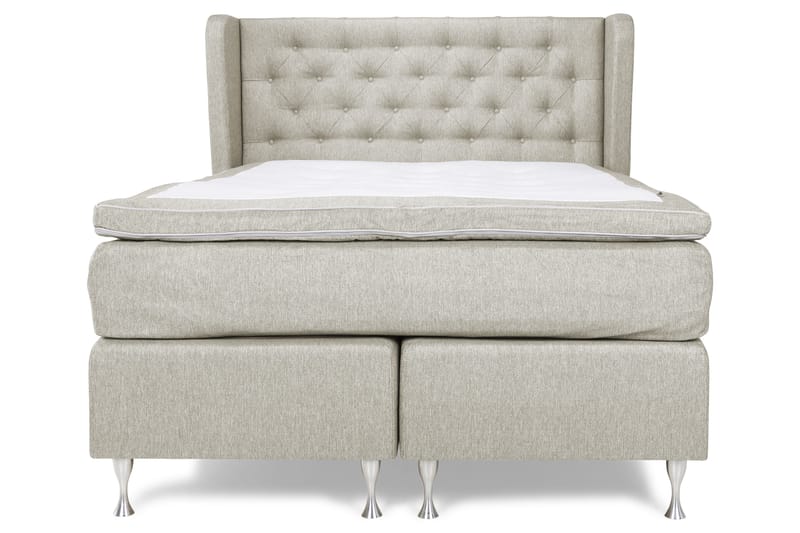 Cloud Komplet Sengepakke 140x200 - Beige/Hvid - Møbler - Senge - Kontinentalsenge