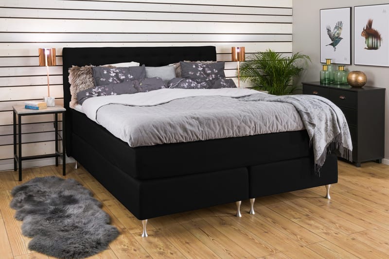 Cloud Kontinentalseng 180x200 - sort - Møbler - Senge - Kontinentalsenge