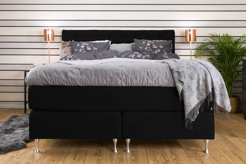 Cloud Kontinentalseng 180x200 - sort - Møbler - Senge - Kontinentalsenge