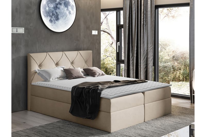 Crystalina Kontinentalseng 200x200 cm - Møbler - Senge - Kontinentalsenge