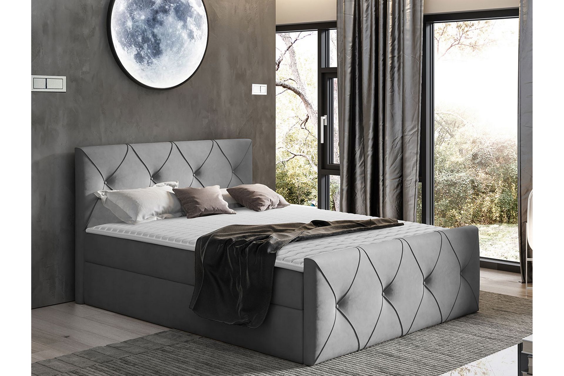 Crystalina Lux Kontinentalseng 120x200 cm - Møbler - Senge - Kontinentalsenge