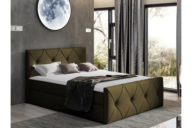 Crystalina Lux Kontinentalseng 140x200 cm - Møbler - Senge - Kontinentalsenge