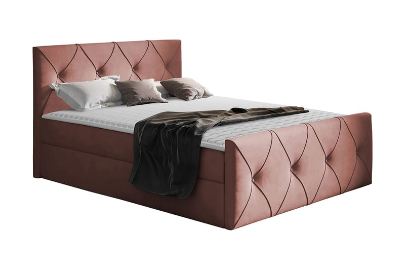 Crystalina Lux Kontinentalseng 160x200 cm - Møbler - Senge - Kontinentalsenge