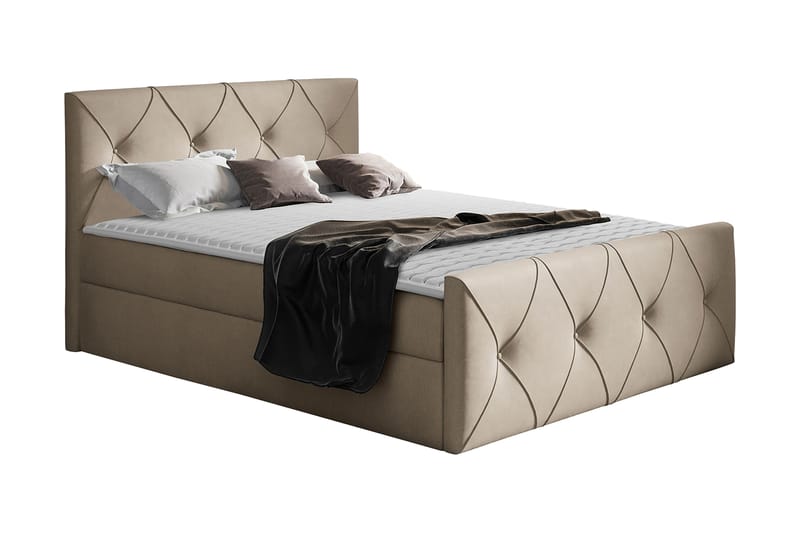 Crystalina Lux Kontinentalseng 160x200 cm - Møbler - Senge - Kontinentalsenge