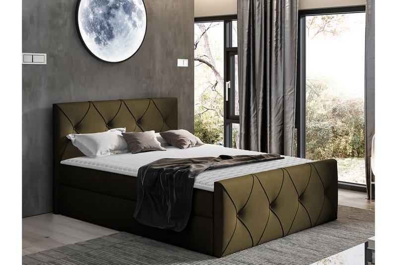 Crystalina Lux Kontinentalseng 160x200 cm - Møbler - Senge - Kontinentalsenge