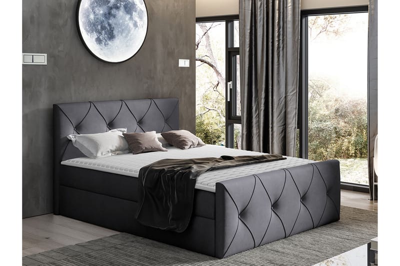 Crystalina Lux Kontinentalseng 160x200 cm - Møbler - Senge - Kontinentalsenge